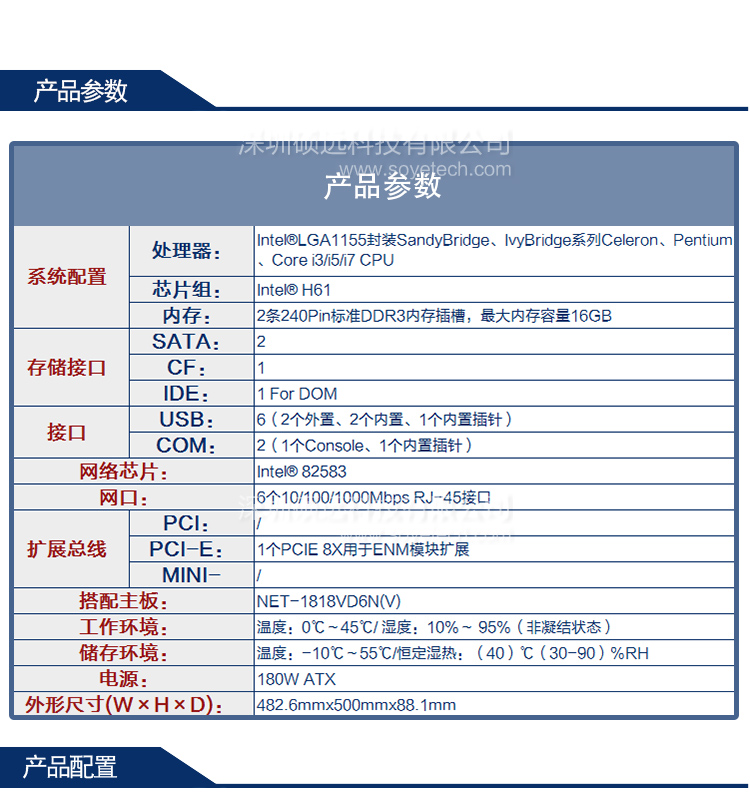 研祥2U主流網(wǎng)絡(luò)應(yīng)用平臺(tái)，H61芯片 NPC-8218
