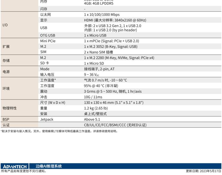 研華MIC-711-ON 基于NVIDIA? Jetson Orin? Nano平臺(tái)AI推理系統(tǒng)