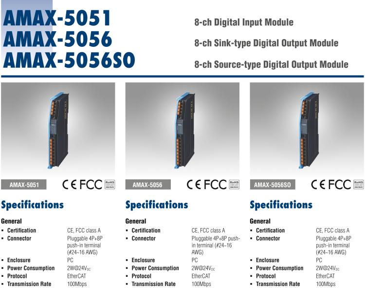 研華AMAX-5051 8路數(shù)字量輸入模塊，源或漏型（插片式）