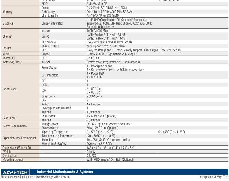 研華EPC-T4218 適配Intel 第8代 賽揚/凌動系列處理器。1U超薄高度，無風扇系統(tǒng)，性能強勁，性價比高。