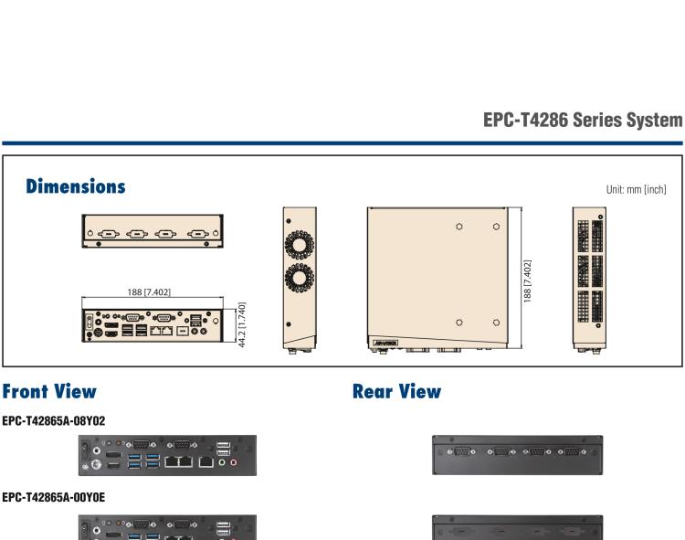 研華EPC-T4286 適配Intel? 第8/9代 Core? i 系列處理器，搭載H310芯片組。1U超薄高度，性能強(qiáng)勁。