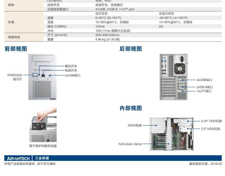研華IPC-900 經(jīng)典款壁掛式機(jī)箱，支持ATX/uATX母板