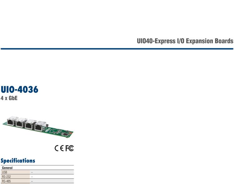 研華UIO-4034 UIO40-Express I/O 擴(kuò)展卡，支持 2 wires RS-232, 1 CAN Bus