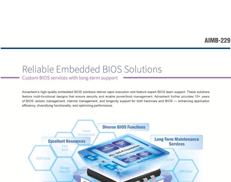 研華AIMB-229 板載AMD V2000系列8核/16線程CPU。視頻圖像處理性能強(qiáng)勁，接口豐富，超薄緊湊設(shè)計(jì)。