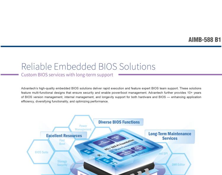 研華AIMB-588B1 適配Intel 第12/13代 Core i/奔騰系列處理器，搭載Q670E/R680E/H610E芯片組。性能可達服務器級別，獨立四顯，具備專業(yè)的圖像處理能力，是理想的行業(yè)解決方案。