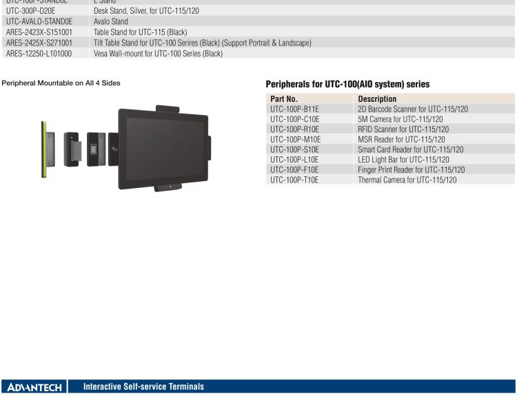 研華UTC-120G 21.5" 多功能觸控一體機(jī)，內(nèi)置 Pentium? N4200