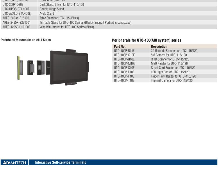研華UTC-115G 15.6" 多功能觸控一體機(jī) UTC-115G ，配備Intel? Celeron? N3450 /Pentium? N4200