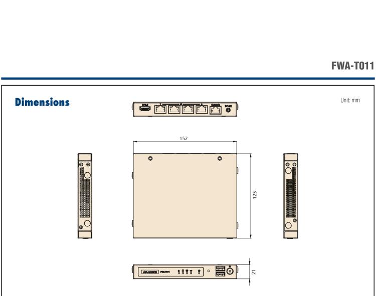 研華FWA-T011 基于Intel? Celeron? N3350/J3455 入門級SD-WAN，安全網(wǎng)關(guān)微型網(wǎng)絡(luò)應(yīng)用平臺